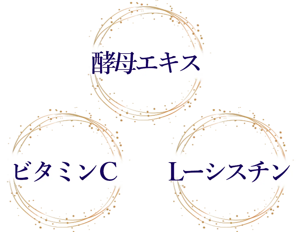 酵母エキス・ビタミンC・L-シスチン